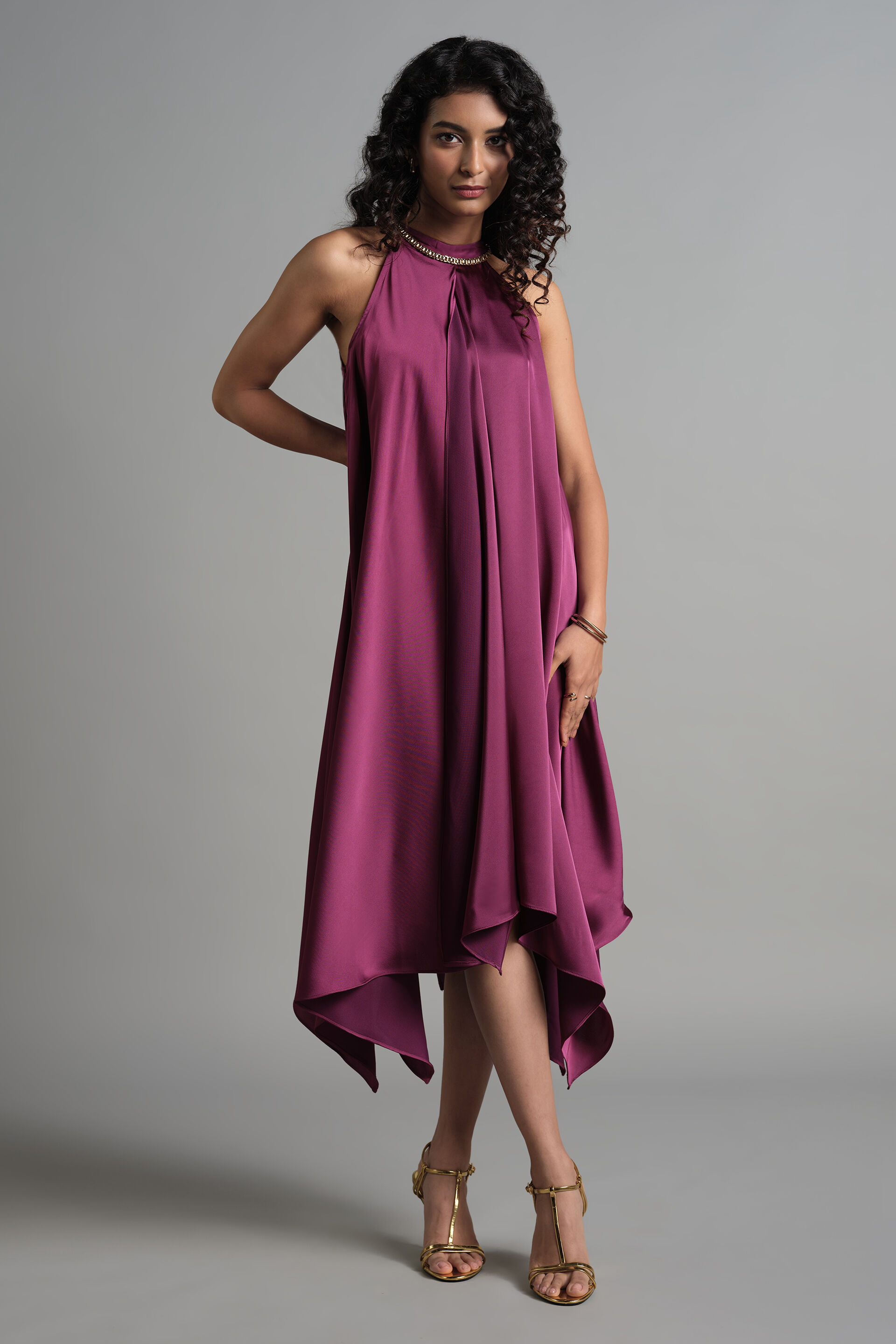 Banafsha Dress, Purple, image 1
